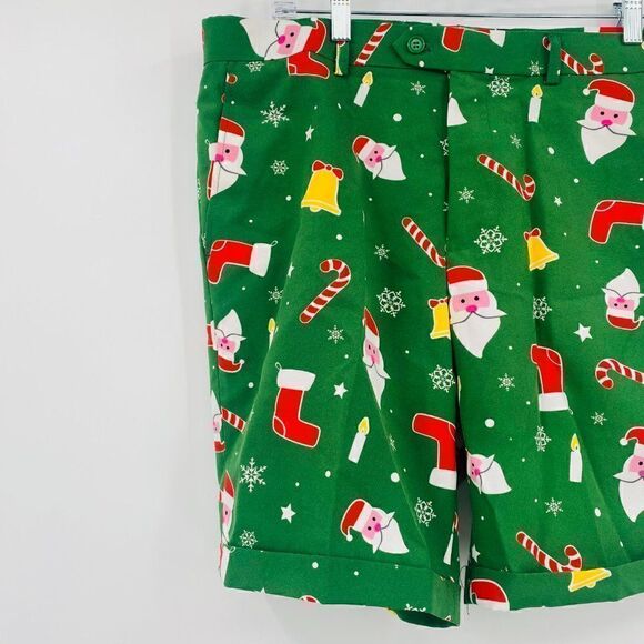 OppoSuits Size 44 Green Santa Boss Summer Suit Festive Holiday 3-Piece Outfit - Picture 14 of 16